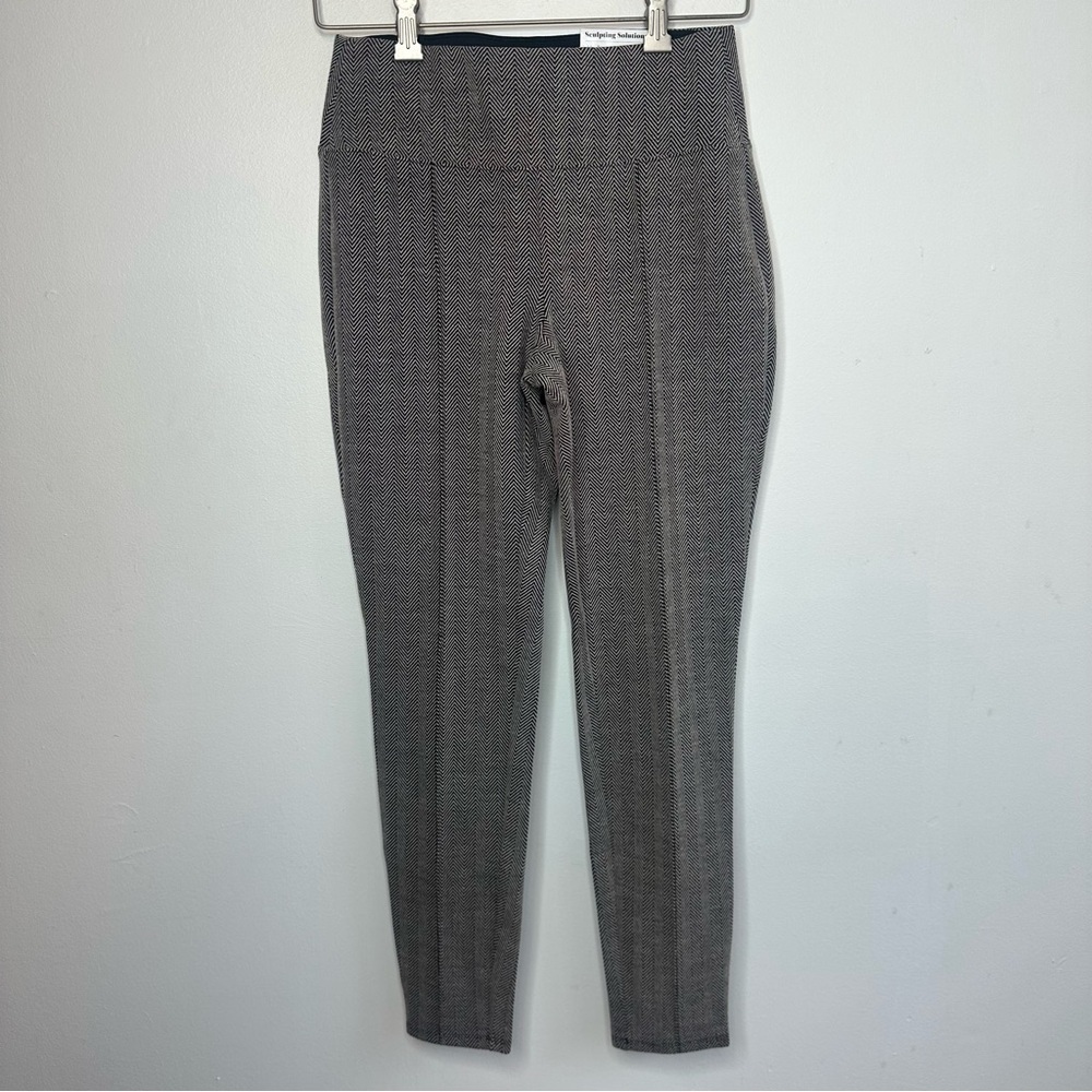 Nine West Sculpting Solutions Stretch Dress Pant Black & White / Cream Size S Sm